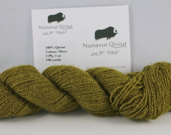 NQ 100% Qiviut, Pizzo, 1oz, 190yds, Muschio