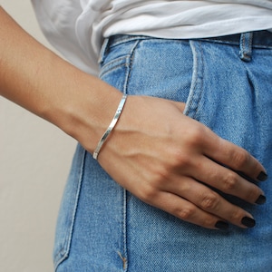 Flat snake chain bracelet, sterling silver 3mm herringbone bracelet, minimal jewellery, layering bracelet