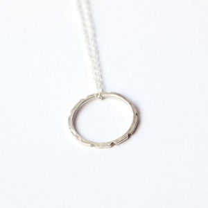 Open circle infinity necklace, sterling silver, Karma necklace, bridesmaids gift, Eternity necklace, dainty minimal layering necklace