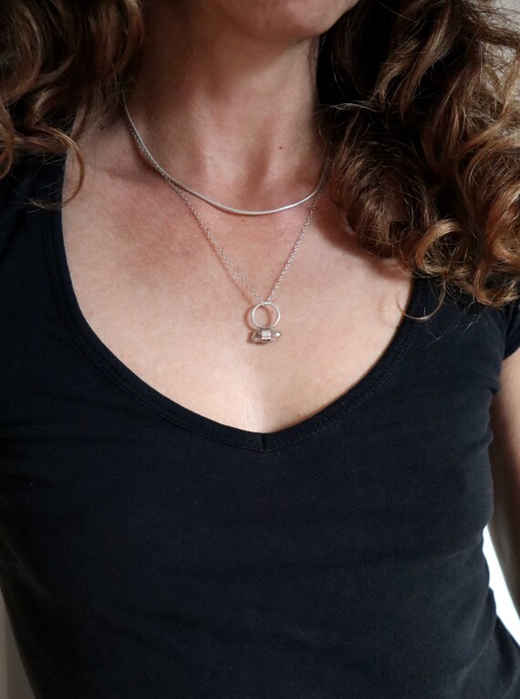 Collier Chaîne En Argent Massif 925 - Maille Art Nouveau Serpent - Élégant Et Intemporel