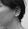 Sterling Silver Leaf Ear Climbers: Laurel Ear Sweeps