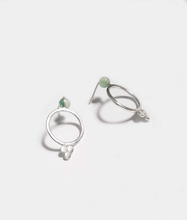 Small Hoop Earrings Sterling Silver Open Circle Delicate Etsy