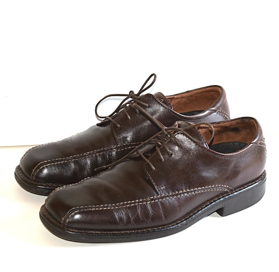 Comfortable 9 M Men's Ecco Shoes, Size EU 42 Brown Lace Up Oxfords Full Grain Leather Refurbished Shoes Made in Portugal High Quality Comfortable 9 M Men's Ecco Shoes, Size EU 42 Brown Lace Up Oxfords Full Grain Leather Refurbished Shoes Made in Portugal High Quality