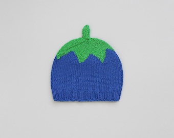 Berry Beanie Merino Wool Cotton Baby & Kids – Blue