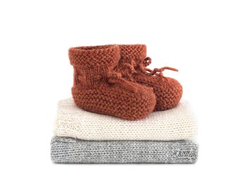 Alpaca Baby Booties Hand Knitted with Ties