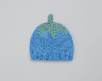 Berry Beanie Merino Wool Cotton Baby & Kids – Light Blue