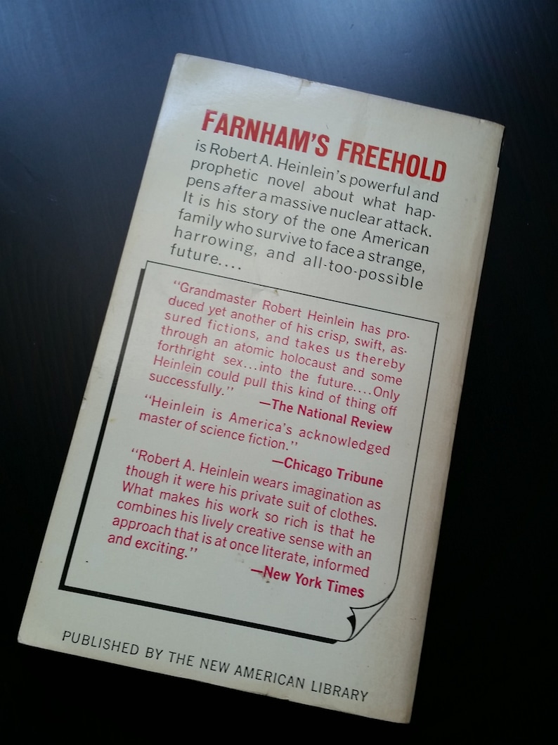 Farnham's Freehold Robert A. Heinlein 1966 Paperback Etsy