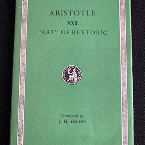 Aristotle &quot;Art&quot; of Rhetoric, Hardcover, 1982