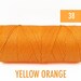 LINHASITA Waxed Polyester Cord 1mm #38 Yellow Orange Spool of 190 Yards ...