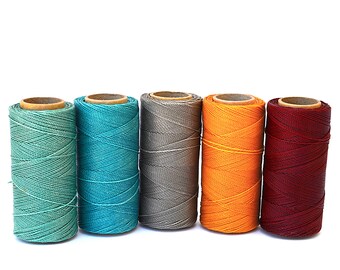 Set di corde per macramè TROPICAL - Filo per bracciale cerato - filo multicolore per progetti di gioielleria