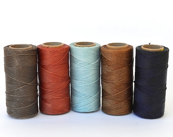 Waxed Cord - Linhasita - Macrame Cord - Waxed Polyester Thread - Set of 5 colors - Galaxy