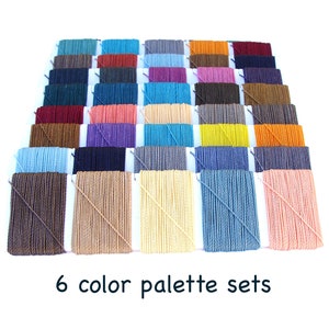 Linhasita cord sampler pack | 6 waxed polyester cord sets for macrame and jewelry projects