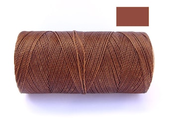 Bracciale corda - Macrame String - cordone cerato - rame marrone - Spool dei cantieri 188