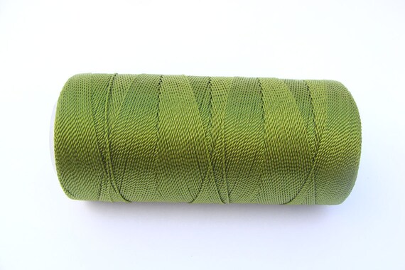 Hilo de Nylon verde Crochet o Macrame encerado Nylon Etsy España