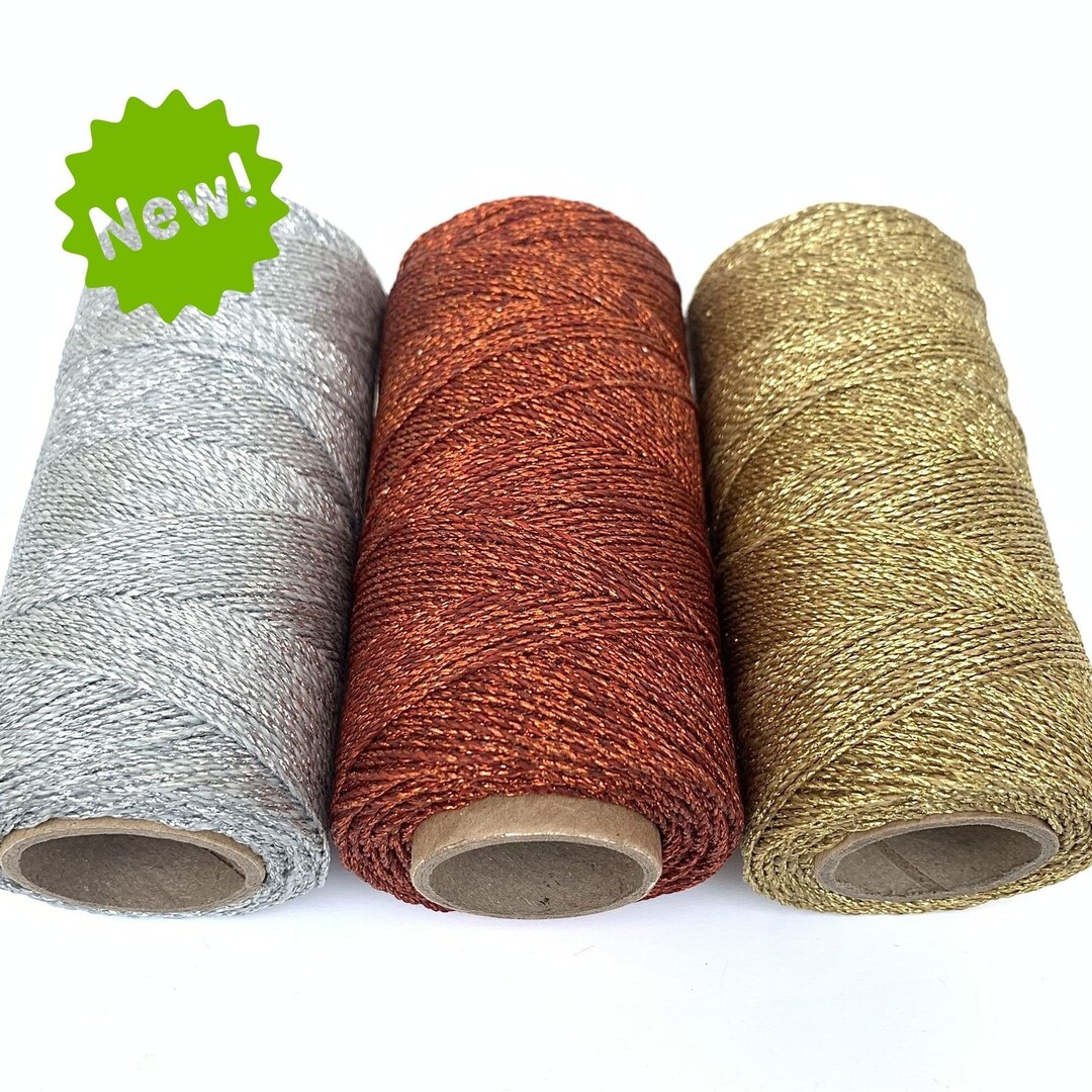 NEW! Set of Three Spools Metallic Silver, Metallic Gold and Metallic ...