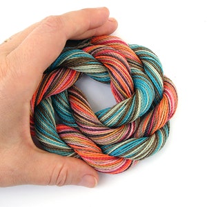 Macrame Cord Waxed Polyester Thread Jewelry String Beading Cord Set of 5 Colors GARDEN image 6