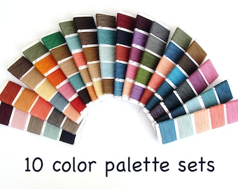 Linhasita cord sampler pack Spedizione gratuita negli Stati Uniti / 10 set di cavi in poliestere cerato per progetti di macrame e gioielli