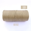 BEIGE Waxed Cord for high quality macrame jewelry | Macrame String for beading from Brazil Spool of 190 yards, 1mm Linhasita #531 product logo