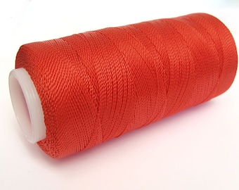 LAVA rossa non cerato Nylon String per Crochet, Macrame Spool di 300 metri