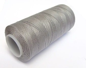 ARGENTO filo di Nylon - rocchetto di filo - 0,9 mm - Crochet Non cerato di 300 metri