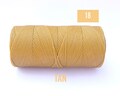 Waxed Macrame Cord - Waxed Polyester Thread - TAN Linhasita #18 - Spool of 190 yards product logo