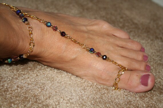 toe rings and ankle bracelets