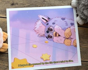 Existential Anime Furb Art Print 7 - Size 20 cm x 23 cm