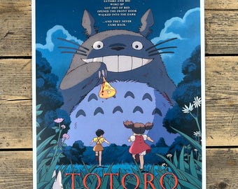 Weapons Totoro Horror Art Print - Size 21 cm x 26 cm