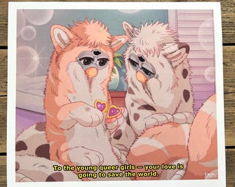 Existential Anime Furb Art Print 14 - Size 20 cm x 23 cm