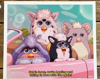 Mean Anime Furbs Art Print - Size 20 cm x 23 cm