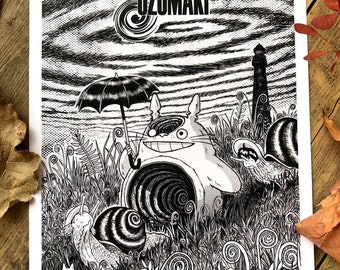 My Neighbor Uzu Art Print - A4 Size