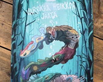 Varokaa Heikkoa Jäätä Art Print - A4 Size