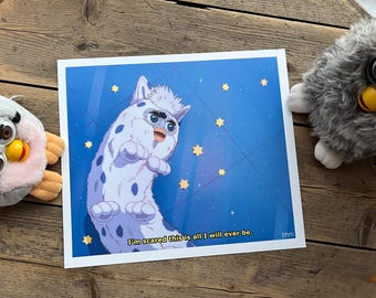 Existential Anime Furb Art Print 6 - Size 20 cm x 23 cm