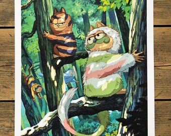 Garfmurs Art Print - A4 Size