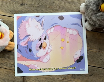 Existential Anime Furb Art Print 5 - Size 20 cm x 23 cm