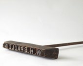 Branding Iron, Antique Tools, Industrial Decor, Western Camp