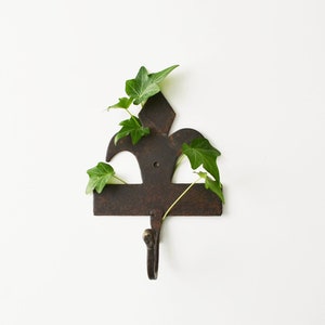 Hand Wrought Metal Hook Fleur-de-Lis Design Ornamental Hook