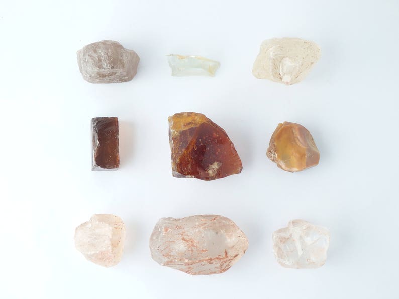 Slag Glass Chunks Brown Lot Of 9 Pieces Aquarium Supplies 2 Lb 10 Oz