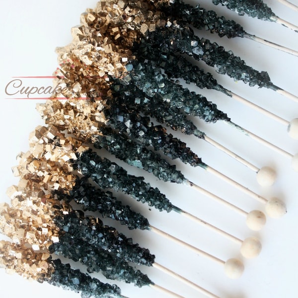 Art Deco Cookies Black Gold Rock Candy Great Gatsby Cookies Great Gatsby Party 1920s Party Black Gold Cookies Gatsby Party Favor Art Deco