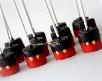 Red Black Yellow Buttons Boy Birthday Party Favors Gourmet Chocolate dipped Marshmallows Boy Birthday Cookies Dessert Table Classroom Treats