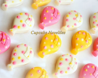 Hot Air Balloon Birthday Baby Shower Chocolate Oreos Balloon Cookies Kitty Party Favors Up Up And Away Carnival Party Dessert Idea Polka Dot
