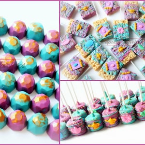 Shimmer Birthday Shine Party Favors Genie lamp Cookies Chocolate Pops Number Cookies Magic Lamp Cookies Moroccan Party image 3