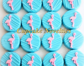 Flamingo Cookies Flamingo Favors Flamingo Chocolate Oreos Pink Flamingo Party Pink Flamingo Birthday Tropical Party Summer Lets Flamingle