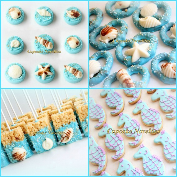 Under The Sea Birthday Seashell Cookies Under The Sea Baby Etsy