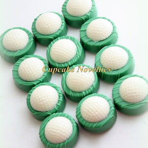 Golf Ball Chocolate Oreos Cookies Pops Birthday Party Favors Sports Birthday Fathers Day Gift Ideas Golf Retirement Party Golf Club Green