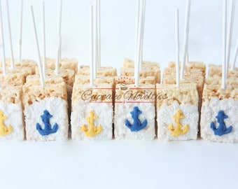 Pirate Birthday Anchor Cookies Pirate Cookies Jake Neverland Pirates Chocolate Rice Krispie Ahoy Sailor Bridal Shower Nautical Baby Shower