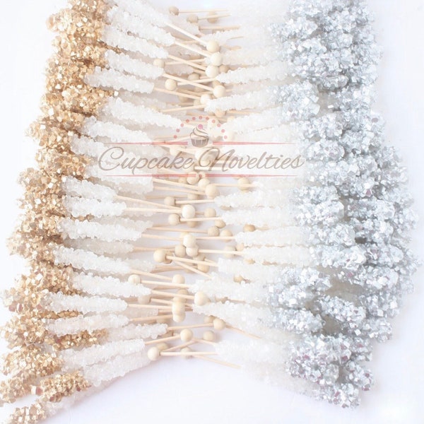 White Gold Birthday Pink Gold Birthday White Gold Wedding Favor Gold Rock Candy Pink Gold Baby Shower Gold Bridal Shower Unicorn Party Favor