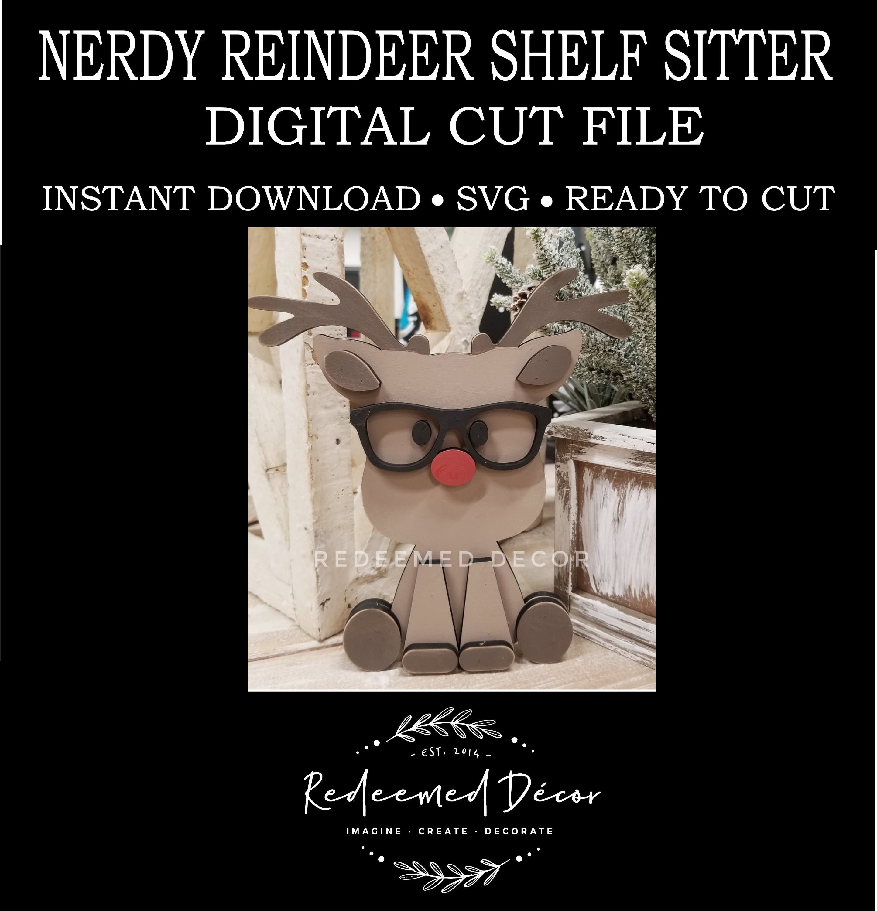 Reindeer Craft Kitcardstock Paper Craft for Kids Christmas Crafts Kids  Crafts 