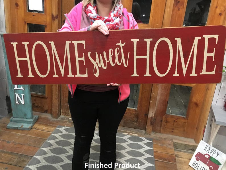 Download Home Sweet Home Large Horizontal Sign SINGLE USE Vinyl | Etsy
