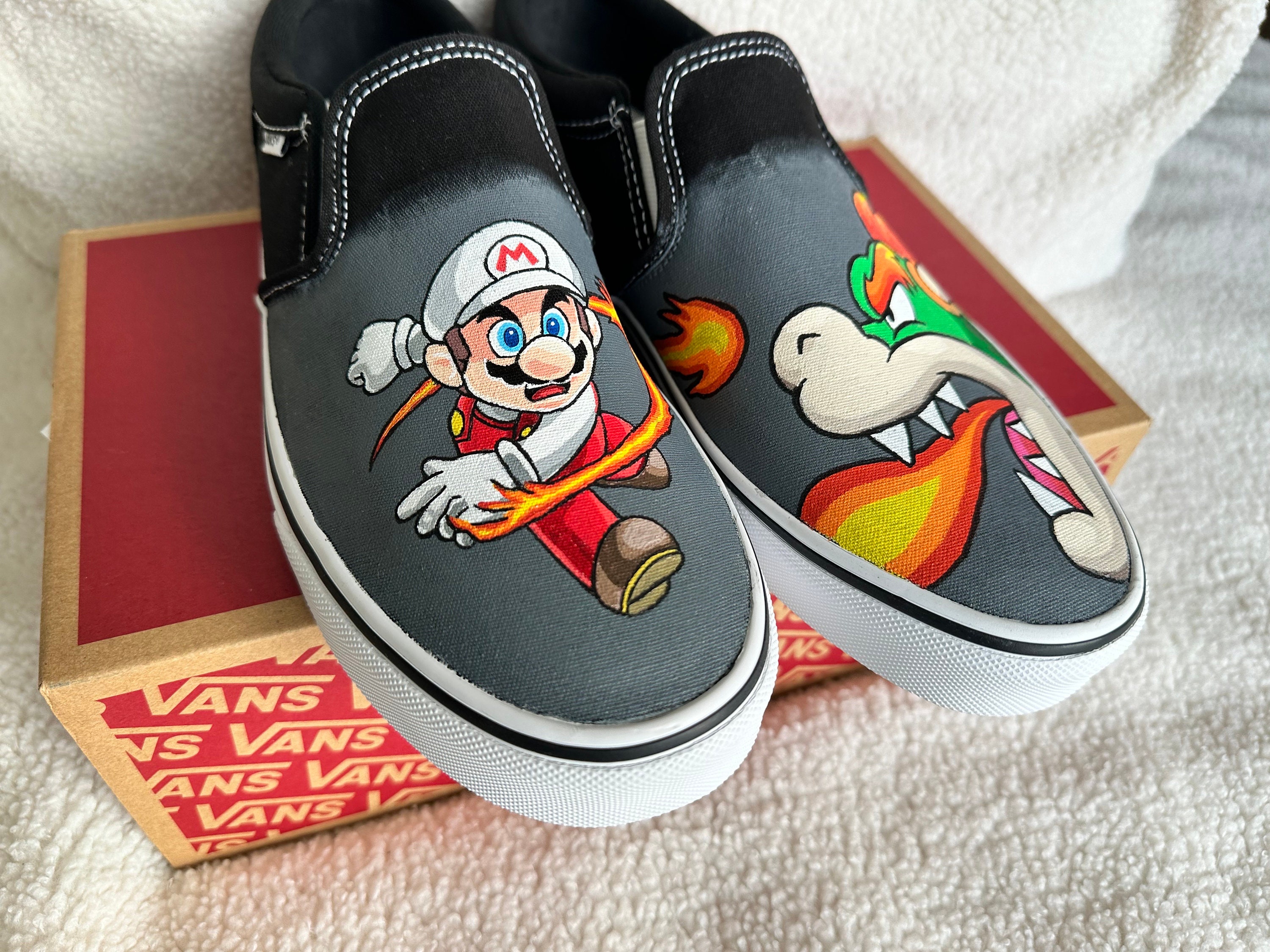Mario vans top slip on
